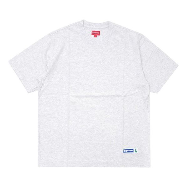 Supreme SS18 Athletic Label SS Top Ash Grey Tee SUP-SS18-306