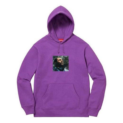 Supreme FW18 Marvin Gaye Hooded Sweatshirt Violet SUP-FW18-1160