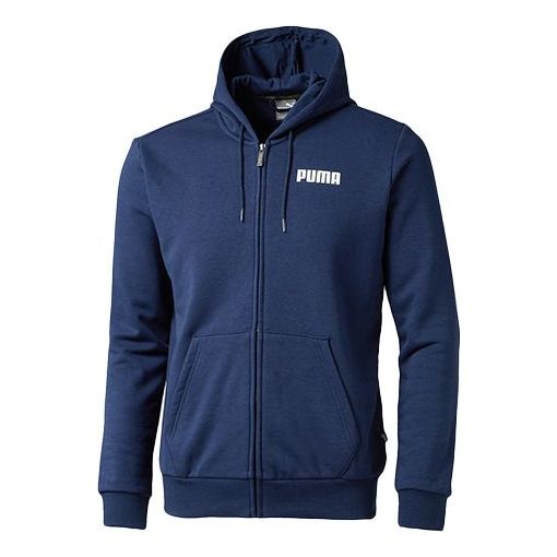 PUMA Colorblock Logo hooded Casual Blue 855279-03
