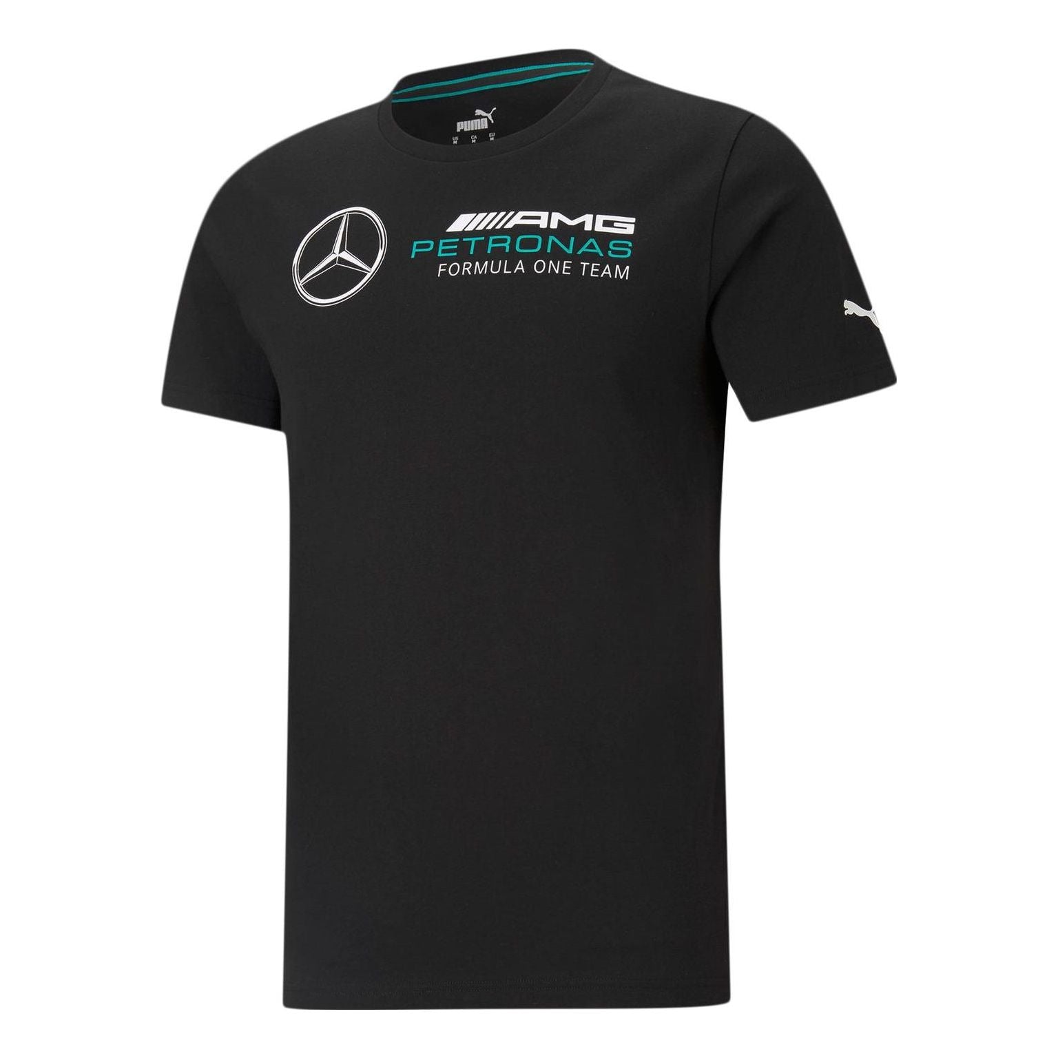 PUMA Mercedes F1 T-shirt Black 'Black White' 530722-01