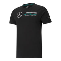 PUMA Mercedes F1 T-shirt Black 'Black White' 530722-01