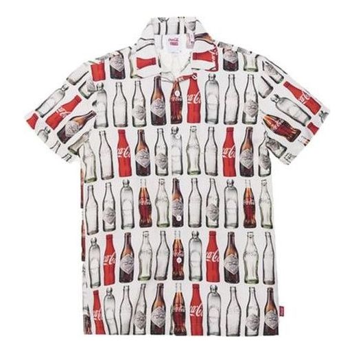 KITH x Coca-Cola Bottles Camp Collar Shirt 'White' KH3539-101
