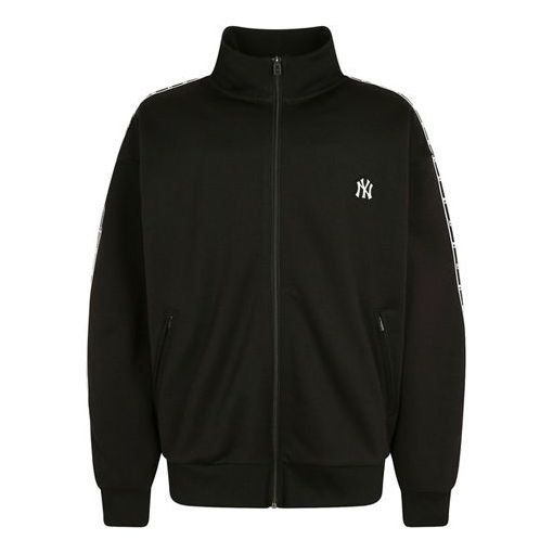 MLB Small Label Logo Athleisure Casual Sports Stand Collar Jacket New York Yankees Unisex Black 31TRT1941-50L