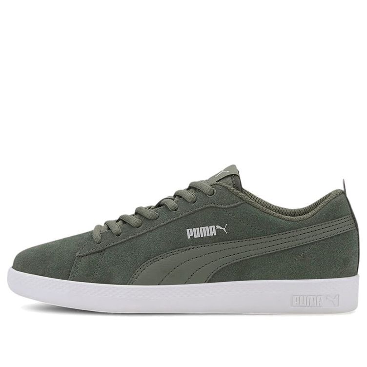 (WMNS) PUMA Smash V2 Sd Green/White 365313-25
