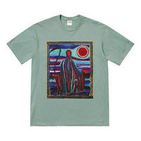 Supreme SS19 Reaper Tee Printing Short Sleeve Unisex Blue Gray SUP-SS19-10485