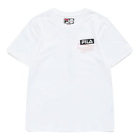 FILA FUSION Logo Printing Sports Short Sleeve White T11W123109F-WT