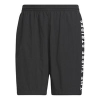 adidas Wording Loose Fit Woven Shorts 'Black' IA9443