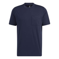adidas Id2 Function Chest Solid Color Round Neck Short Sleeve Japanese version Navy Blue HD0013