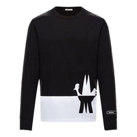 Moncler Long Sleeve Crewneck For Men Black 0918D700208390T990