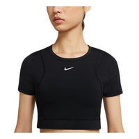 (WMNS) Nike AeroAdapt Tops Short Sleeve 'Black' CJ3587-010
