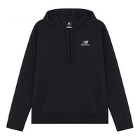 New Balance Logo Embroidered Drawstring Sports Pullover Couple Style Black UT21500-BK