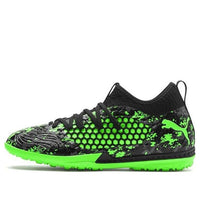 PUMA Future 19.3 Netfit TT M Soccer Shoes Black/Green 105542-03