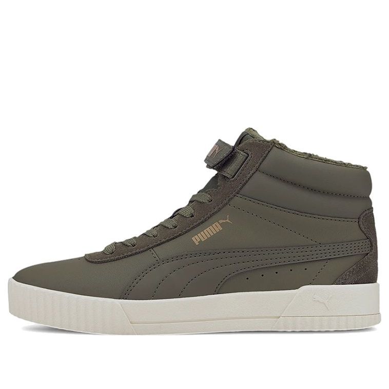 (WMNS) PUMA Carina Mid Winterized 'Green White' 374140-02
