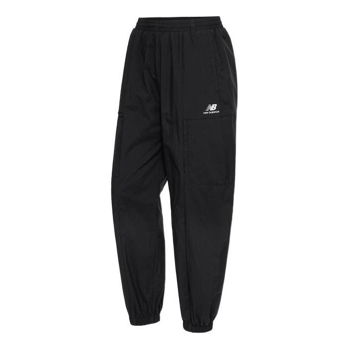New Balance Logo Essentials Pants Asia Sizing 'Black' 5TC19023-BK