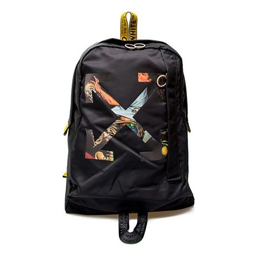 Off-White Graffiti Arrow Pattern backpack Black OMNB019F20FAB0021030