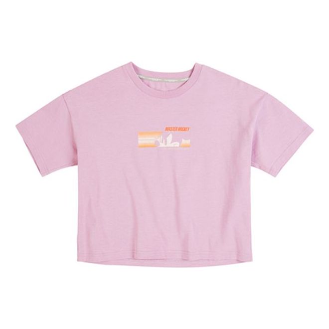 Li-Ning x Disney Crossover Mickey Printing Short Sleeve Pink AHSQ126-2