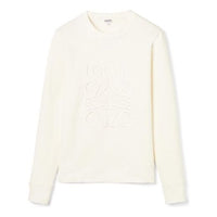 Men's LOEWE Anagram Logo Embroidered Cotton Pullover Creamy White H526341XA1-2370