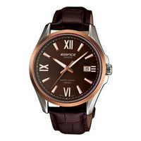 Men's CASIO Edifice Series Quartz Movement Strap Watch Brown Mens EFB-101L-5A