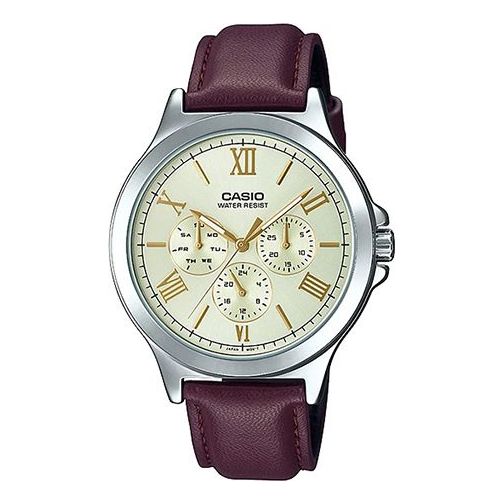 Casio Dress Analog Watch 'Brown Champagne Gold' MTP-V300L-9A
