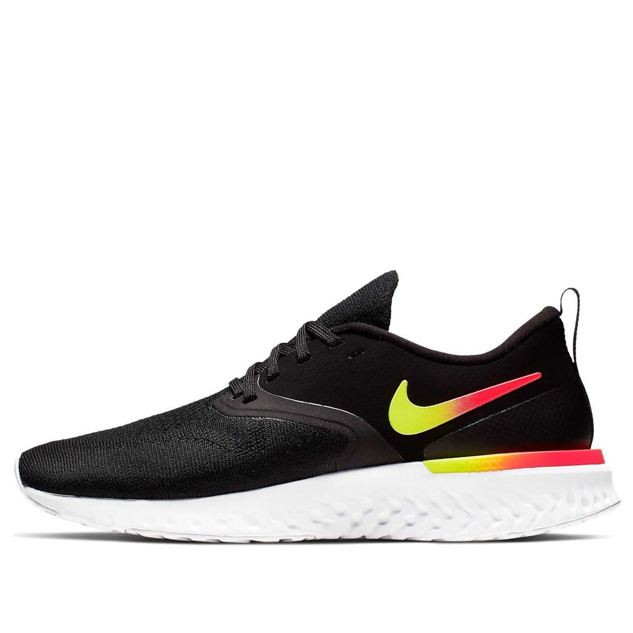 (WMNS) Nike Odyssey React Flyknit 2 'Black Yellow Red' CJ1619-001