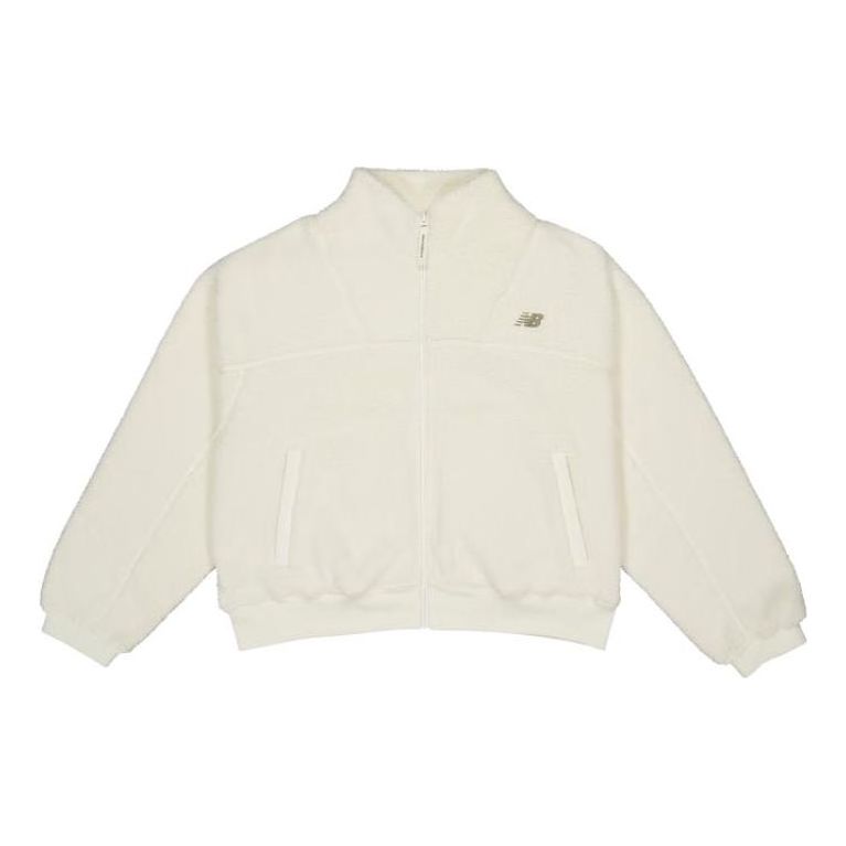 (WMNS) New Balance Casual Full-Zip Jacket Asia Sizing 'White' MDD48132-IV