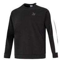 PUMA Suit Crew Neck Logo Sweatshirt 'Black' 538830-56