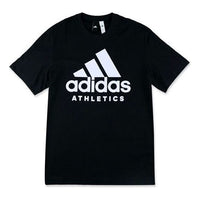 adidas Training Round Neck Pullover Short Sleeve 'Black' BR4749