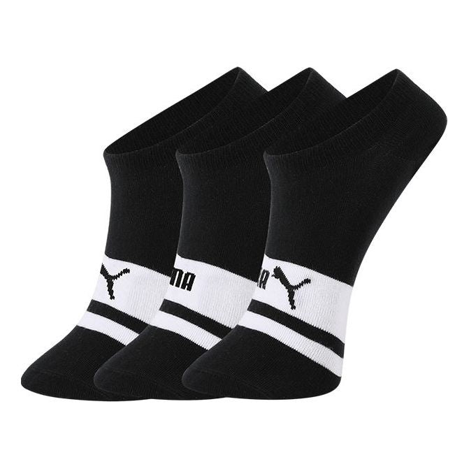 PUMA Unisex Invisible Socks 3 pack 'Black White' 701206513-001