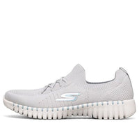 (WMNS) Skechers Go Walk Smart Running Shoes Gray/White/Blue 124051-GYBL