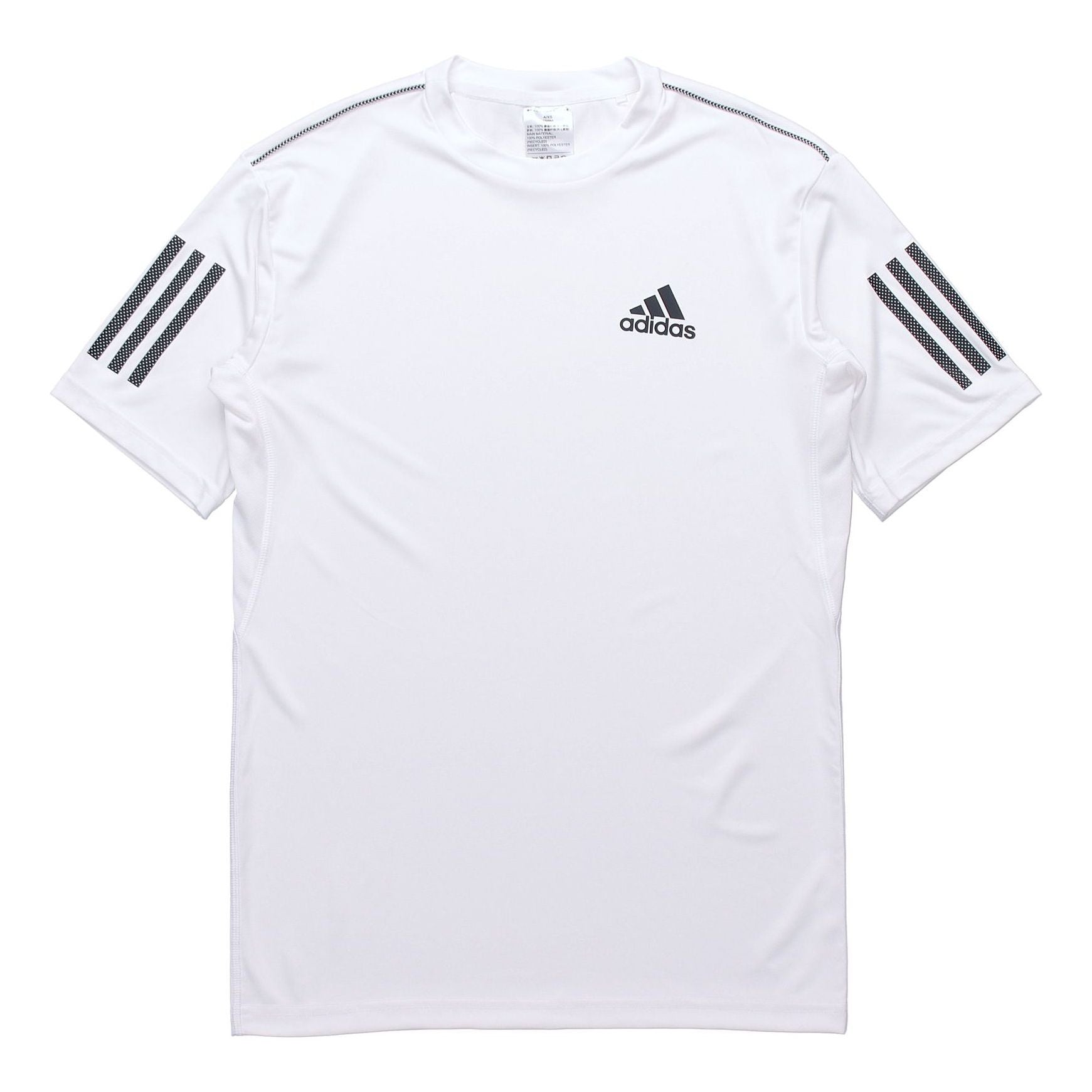 Men's adidas Club 3str Short Sleeve White T-Shirt DP2875