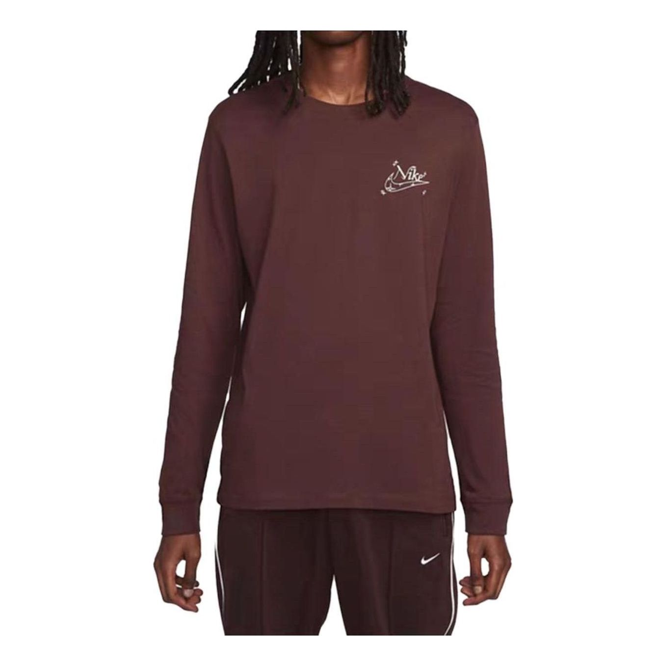 Nike Sportswear Premium Essentials Long-Sleeve T-Shirt 'Brown' DZ2828-227