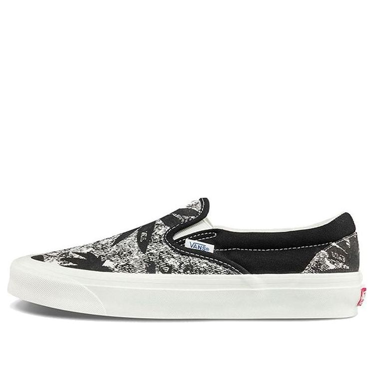 Vans OG Classic Slip-On LX 'Palm Acid Wash Summer Leaf - Black' VN0A45JK4KA