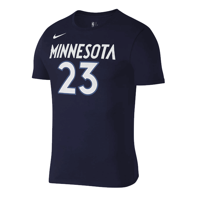 Nike NBA Minnesota Timberwolves Jimmy Butler Sports Short Sleeve Navy Blue Dark blue 870791-424