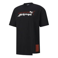 PUMA x Attempt T-shirt 'Black White Red' 598275-01