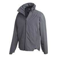 adidas Terrex Myshelter Outdoor hooded Casual Sports Jacket Gray FS7538