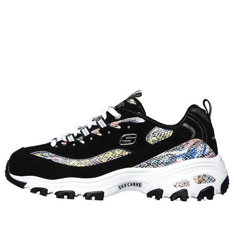 (WMNS) Skechers D'Lites Smooth Glide 'Black Multi' 149243-BKMT