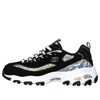 (WMNS) Skechers D'Lites Smooth Glide 'Black Multi' 149243-BKMT