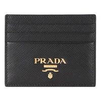(WMNS) PRADA FW25 Saffiano Leather Card Holder 'Black' 1MC025-QWA-F0002
