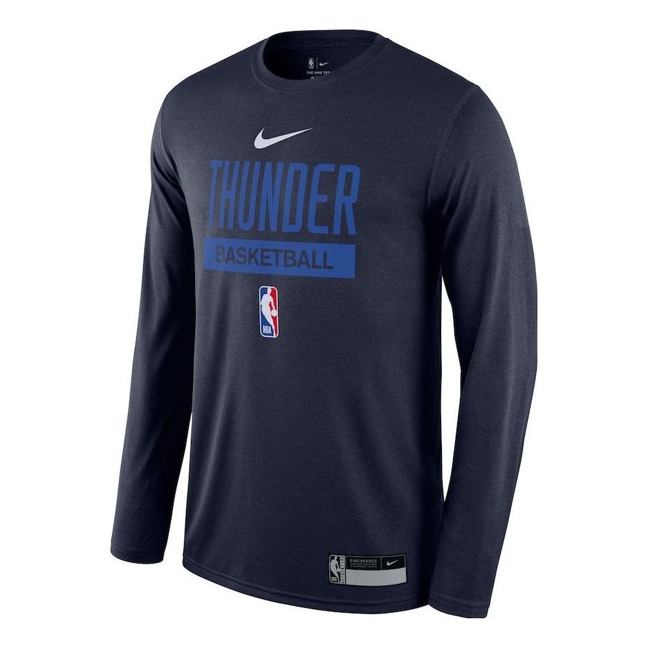 Nike x NBA Oklahoma City Thunder Long Sleeve 'Blue' DR6533-419