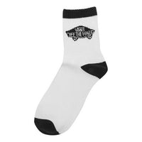 Vans Half Crew Socks 'White Black' VN0A45GMYB2