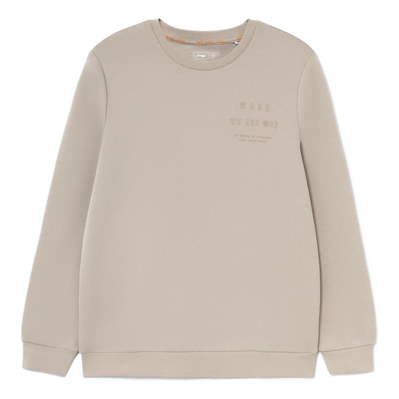 Li-Ning Wade Series Printing Solid Color Round Neck Pullover 'Brown' AWDS189-5