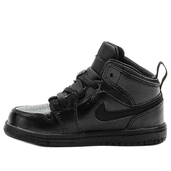 (TD) Air Jordan 1 Mid 'Black' 640735-030