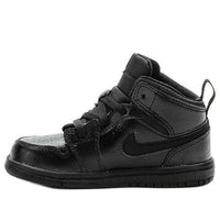 (TD) Air Jordan 1 Mid 'Black' 640735-030