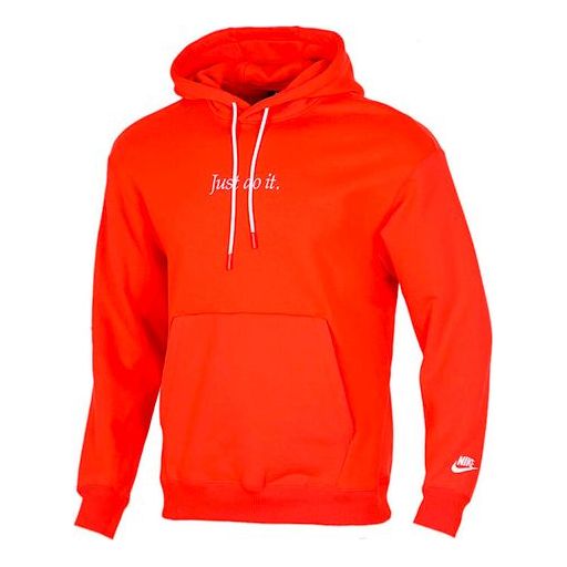 Men's Nike Hooded Casual Sports Pullover Orange CI9407-891