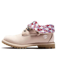 (WMNS) Timberland Roll Top Boots Basic 'Pale Pink with Plaid Print' A2MDW662