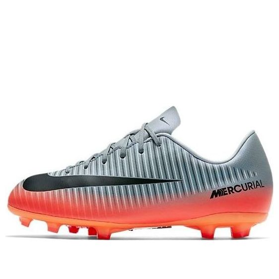 (GS) Nike Jr Mercurial Victory VI CR7 FG Firm Ground 'Cool Grey Orange' 852489-001