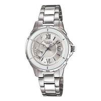 CASIO Female SHEEN Japan / South Korea Fashion Waterproof Silver Analog SHE-4505D-7A