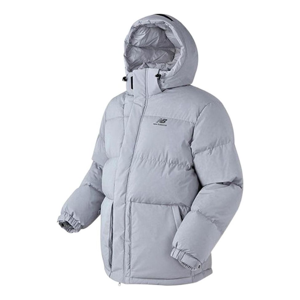 New Balance Street Style Plain Logo Down Jacket Asia Sizing 'Grey' NBNPA43013-GRAY