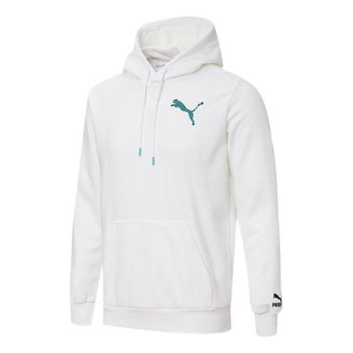 PUMA logo Printing Casual Sports Pullover White 596632-12