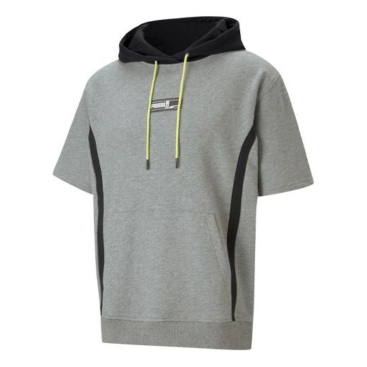 PUMA Franchise Short Sleeve Hoodie 'Grey' 530507-03